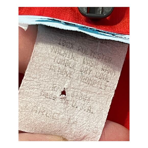 Vtg S.G. Sport Susan Graver Size Large Red Orange Long Sleeve Button Front Shirt - Picture 5 of 5